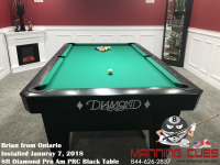 Brian's 8ft Pro Am Black PRC Table from Ontario