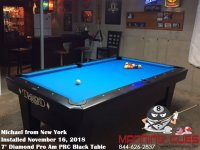 Michael's 7' Pro Am PRC Black Table from New York