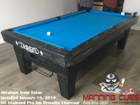 Abraham's 8' Pro Am Dymalux Charcoal Table from Texas