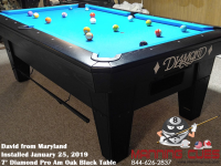 David's 7' Pro Am PRC Black Table from Maryland