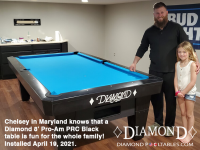 DIAMOND 8' PRO-AM PRC BLACK - CHELSEY FROM MARYLAND - INSTALLED APRIL 19, 2021