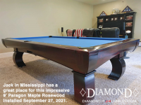 DIAMOND 9' MAPLE ROSEWOOD PARAGON - JACK FROM MISSISSIPPI - INSTALLED SEPT 27, 2021