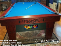 DIAMOND 7' OAK ROSEWOOD PRO-AM - ROY FROM NEW YORK - INSTALLED APRIL 18, 2022